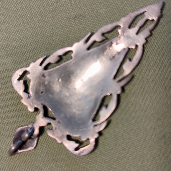 Vintage Siam Sterling Silver Goddess Pendant - Picture 4 of 6